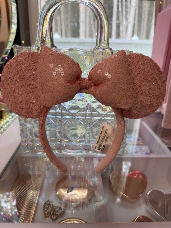 Disney Accessories - Sequin Bow Mouse Ear Headband - Pink